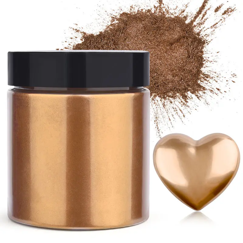 Resin Pigment Set - 50g/garrafa metálica glitter em pó ouro