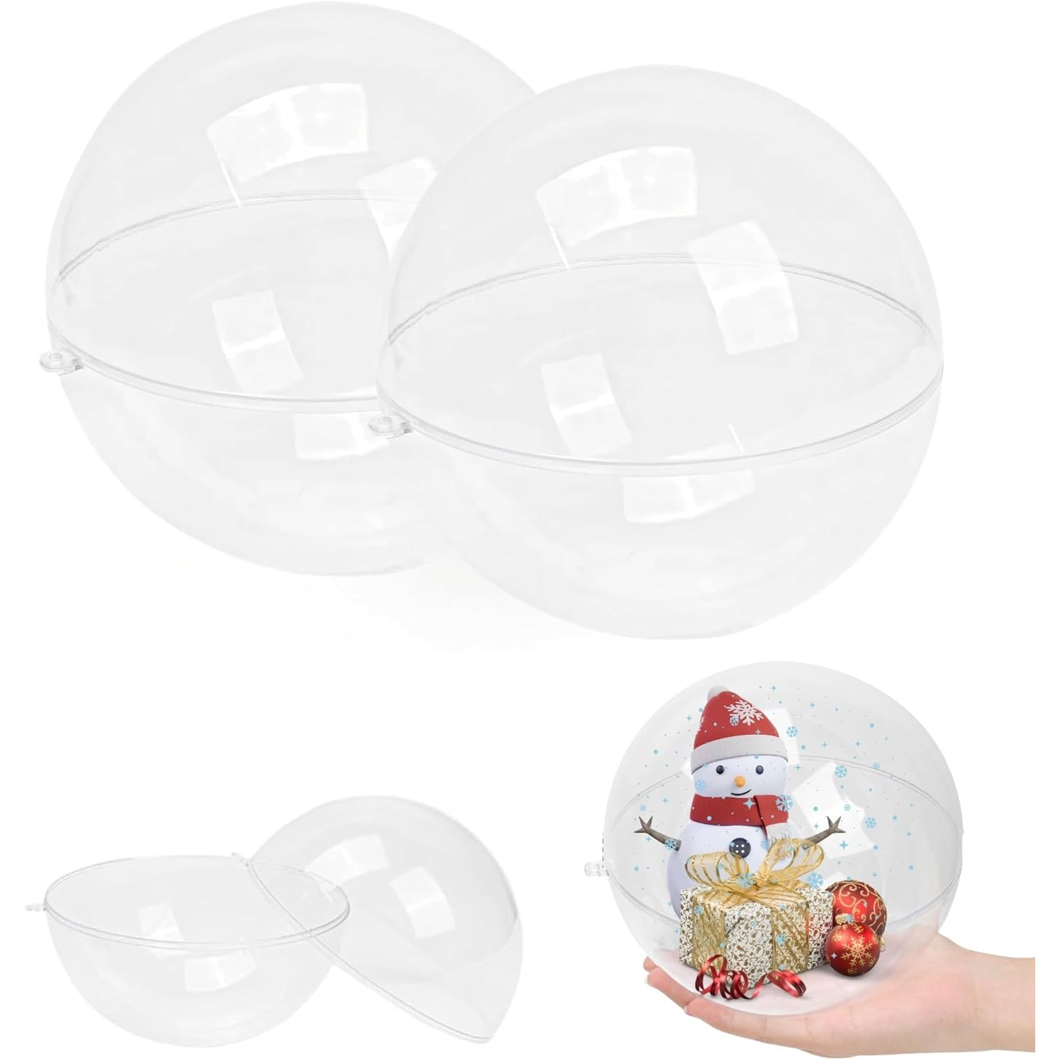 Dome Mold Clear - Bola de Ornamento Transparente Preenchível, Cúpula