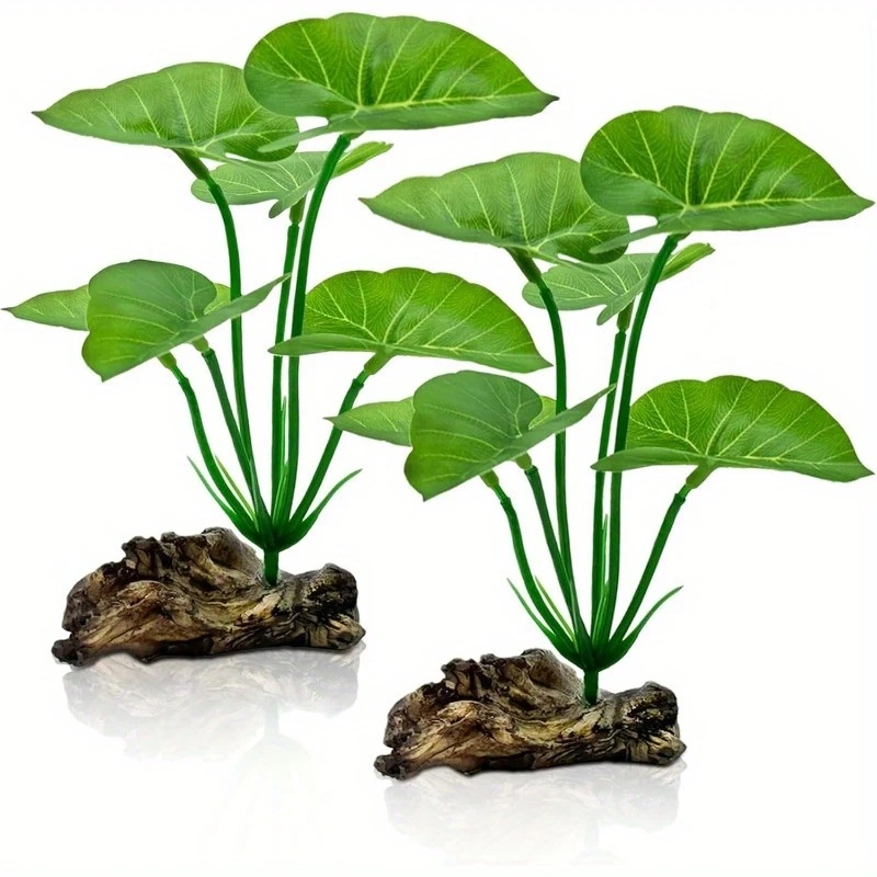 Terrarium Moss Art - 1pc plantas de aquário artificiais folhas