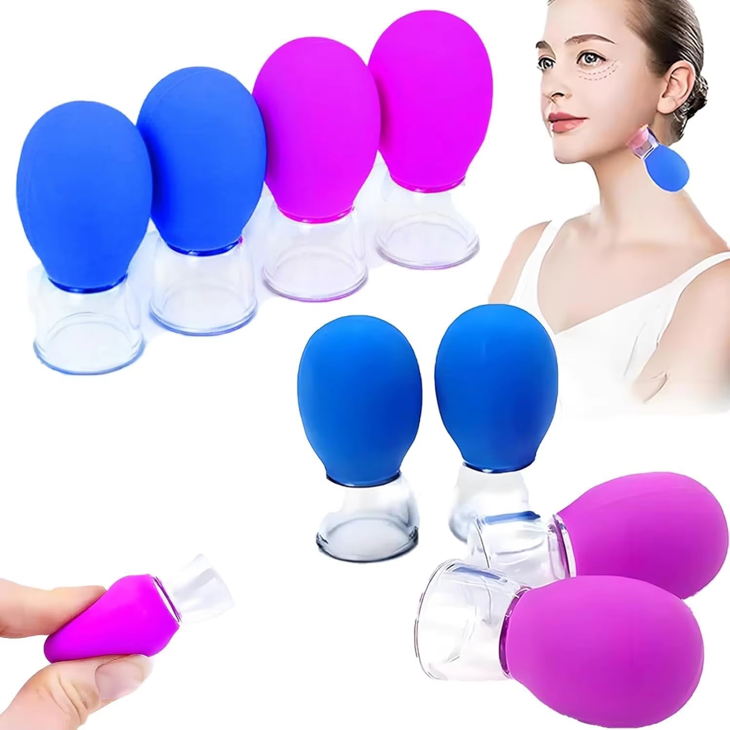 Vacuum Chamber Small - Mini Ventosa Facial de Silicone para