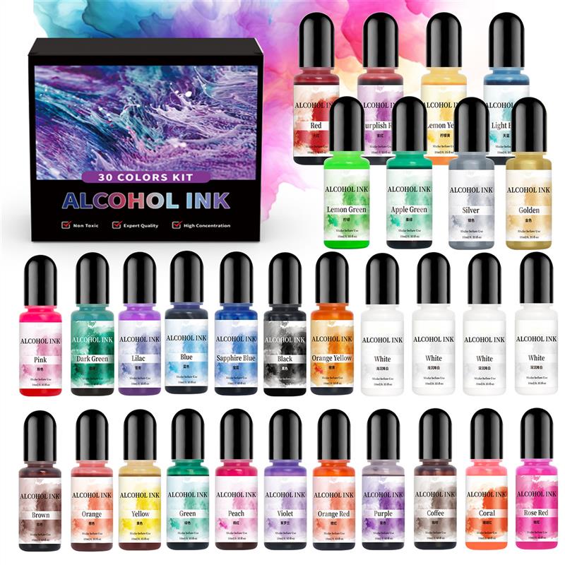 Resin Dye Alcohol - 1 conjunto de tinta de arte