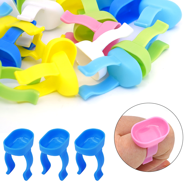 Mixing Cup Silicone - Anel de dedo para mistura dentária,
