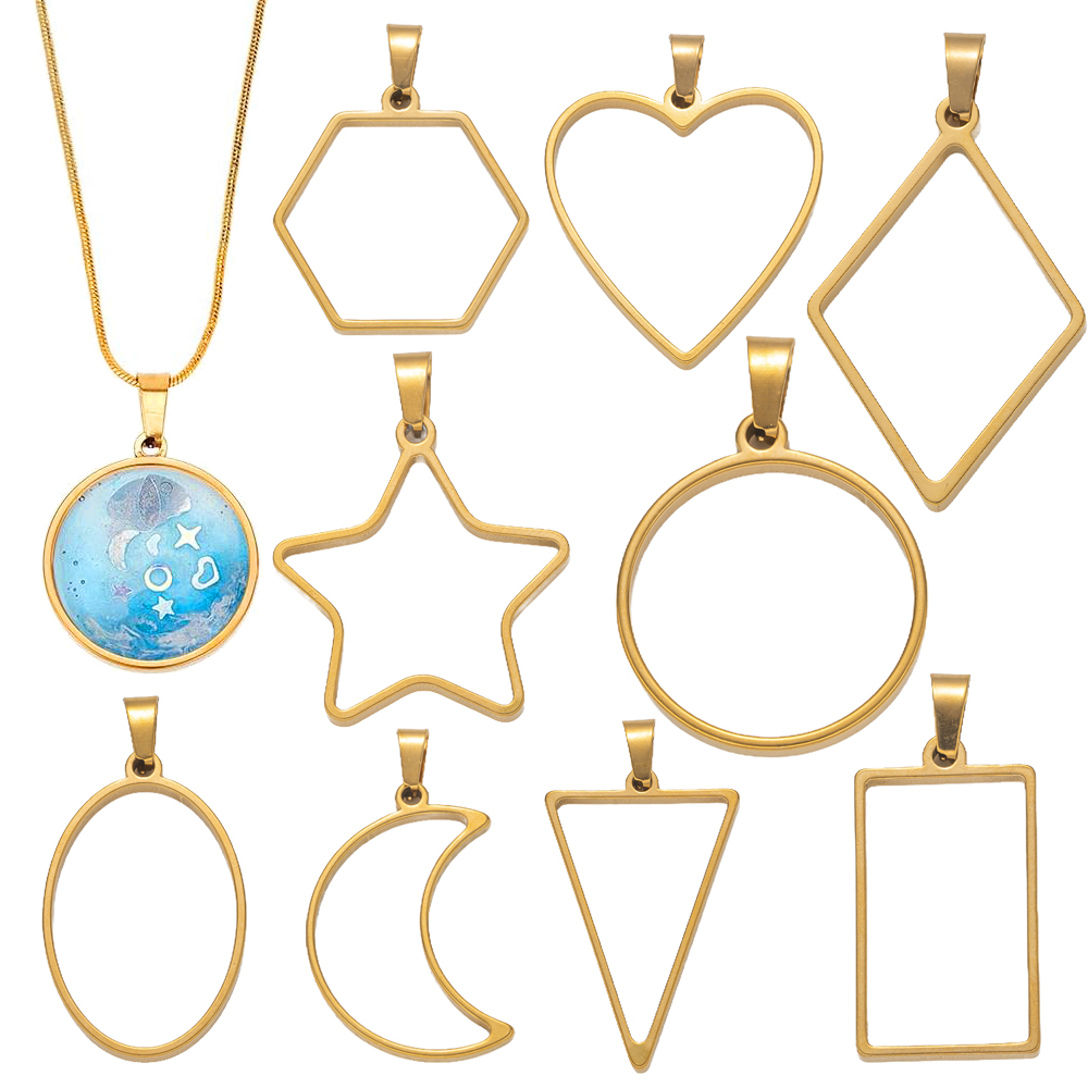 Resin Craft Projects - 5 pçs de aço inoxidável aberto