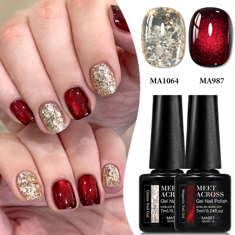 Resin Glitter Pack - Conjunto de 2 Esmaltes em Gel