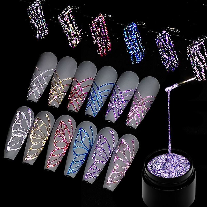 Resin Glitter Pack - Conjunto de 6 peças de esmalte