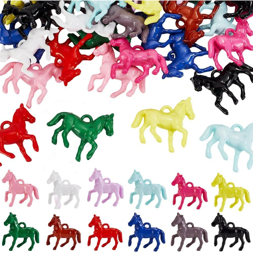 Crafting Resin - 48 pçs pingentes acrílicos opacos 12