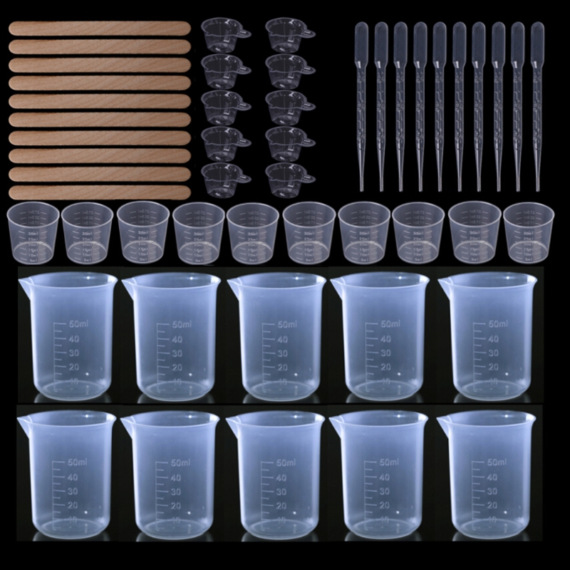 Mixing Cup Silicone - ferramentas resina epóxi reutilizável 652F para