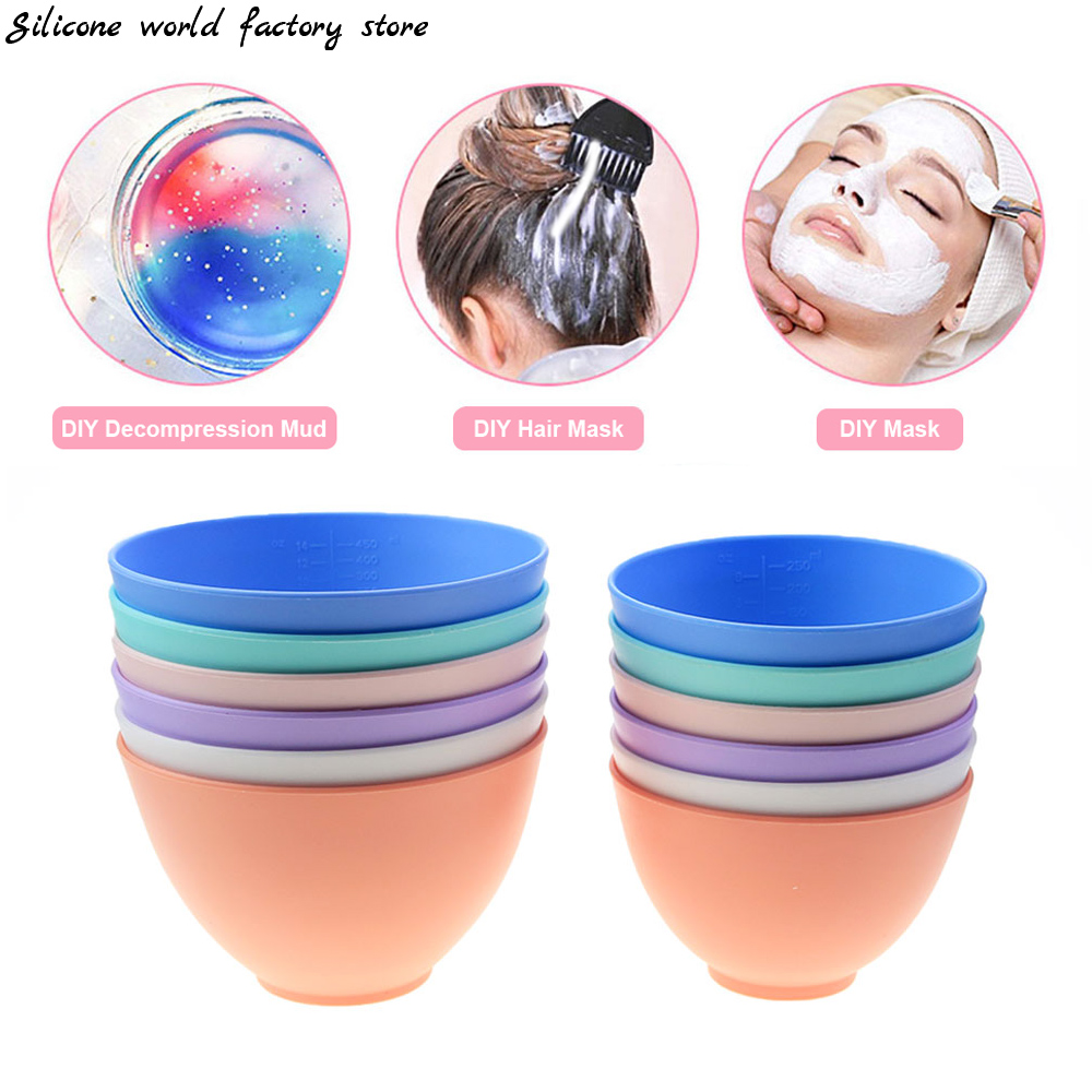 Mixing Cup Silicone - Silicone Mundo 250/450ML Silicone Máscara Bowl
