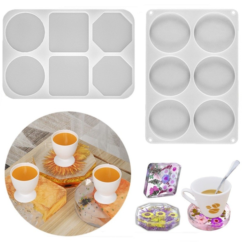 Resin Craft For Beginners - Molde de silicone criativo para porta-copos,