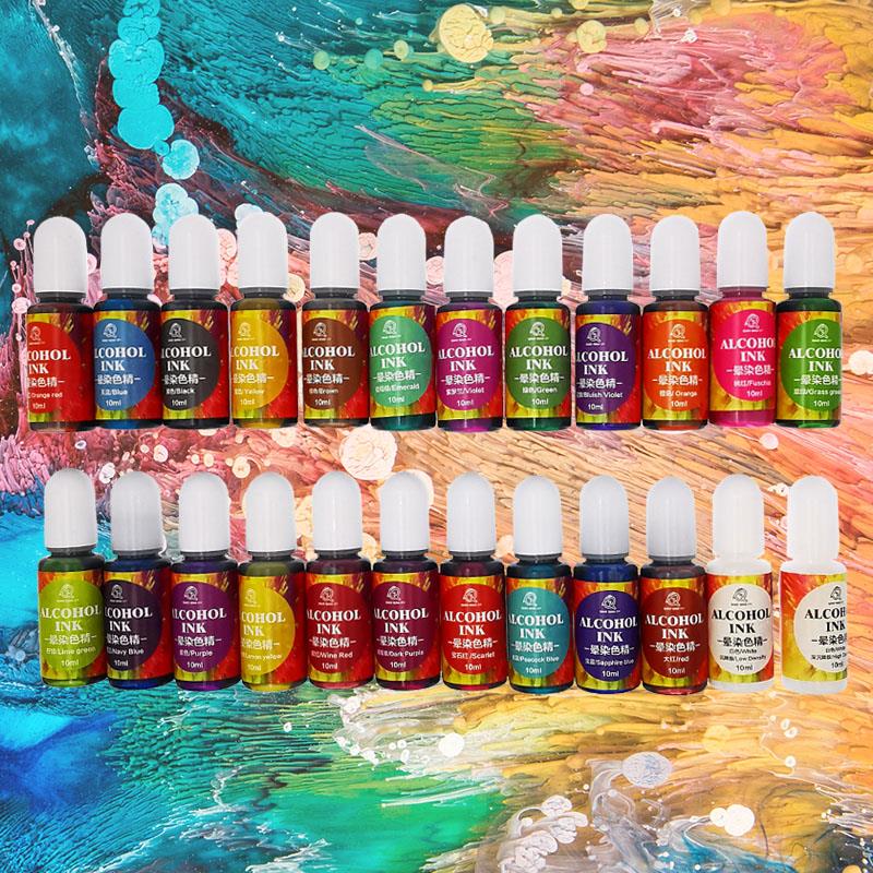 Resin Dye Alcohol - Álcool Resina Pigmento Art Ink, Corante