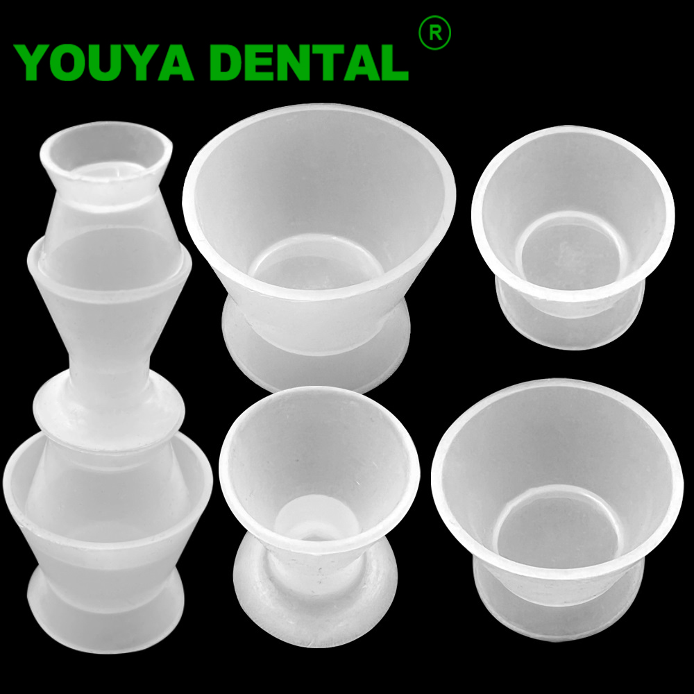 Mixing Cup Silicone - Tigela de mistura dentária 4 tamanhos,
