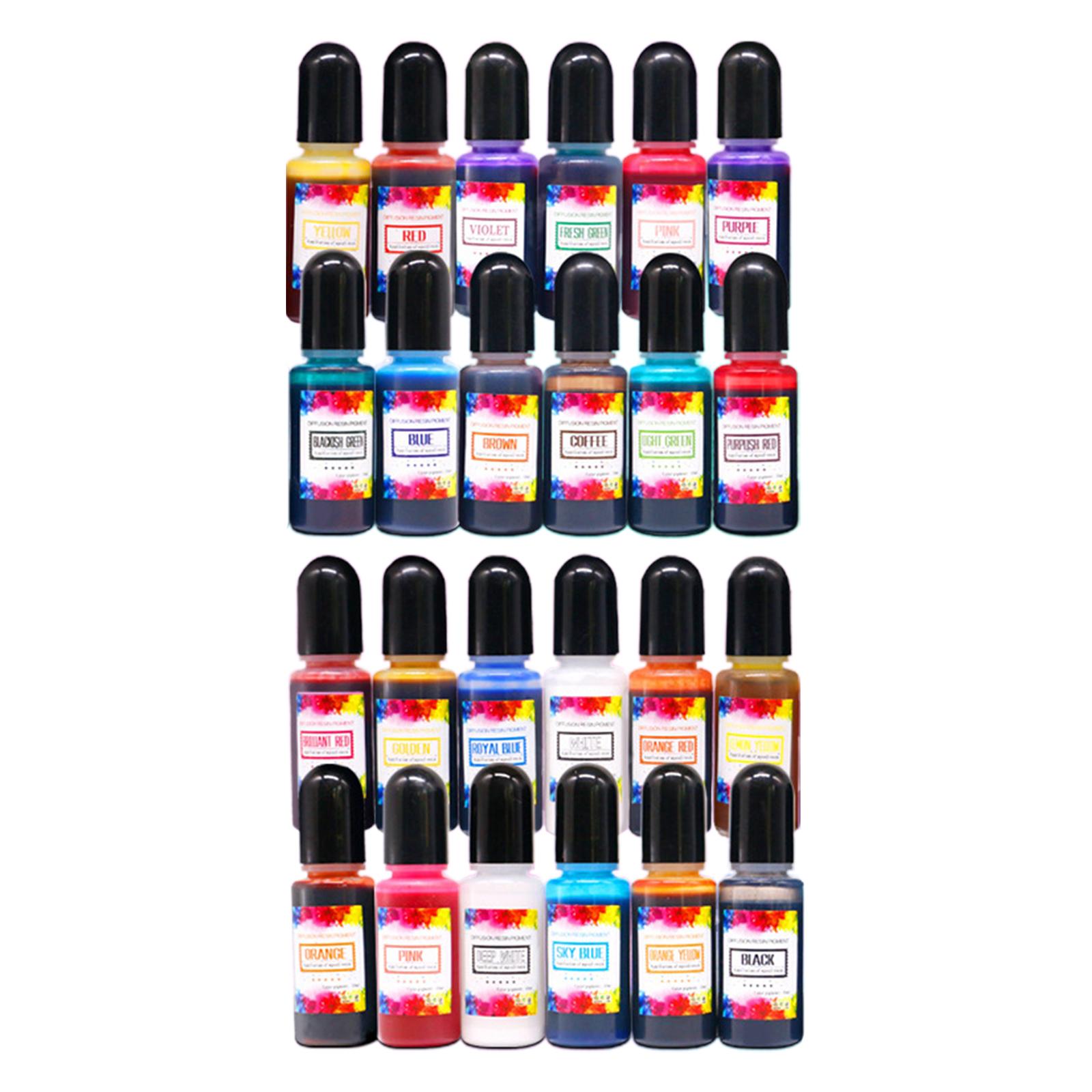 24 Peças de Tintas Alcoólicas  - Resin Dye Alcohol avaliação e preço