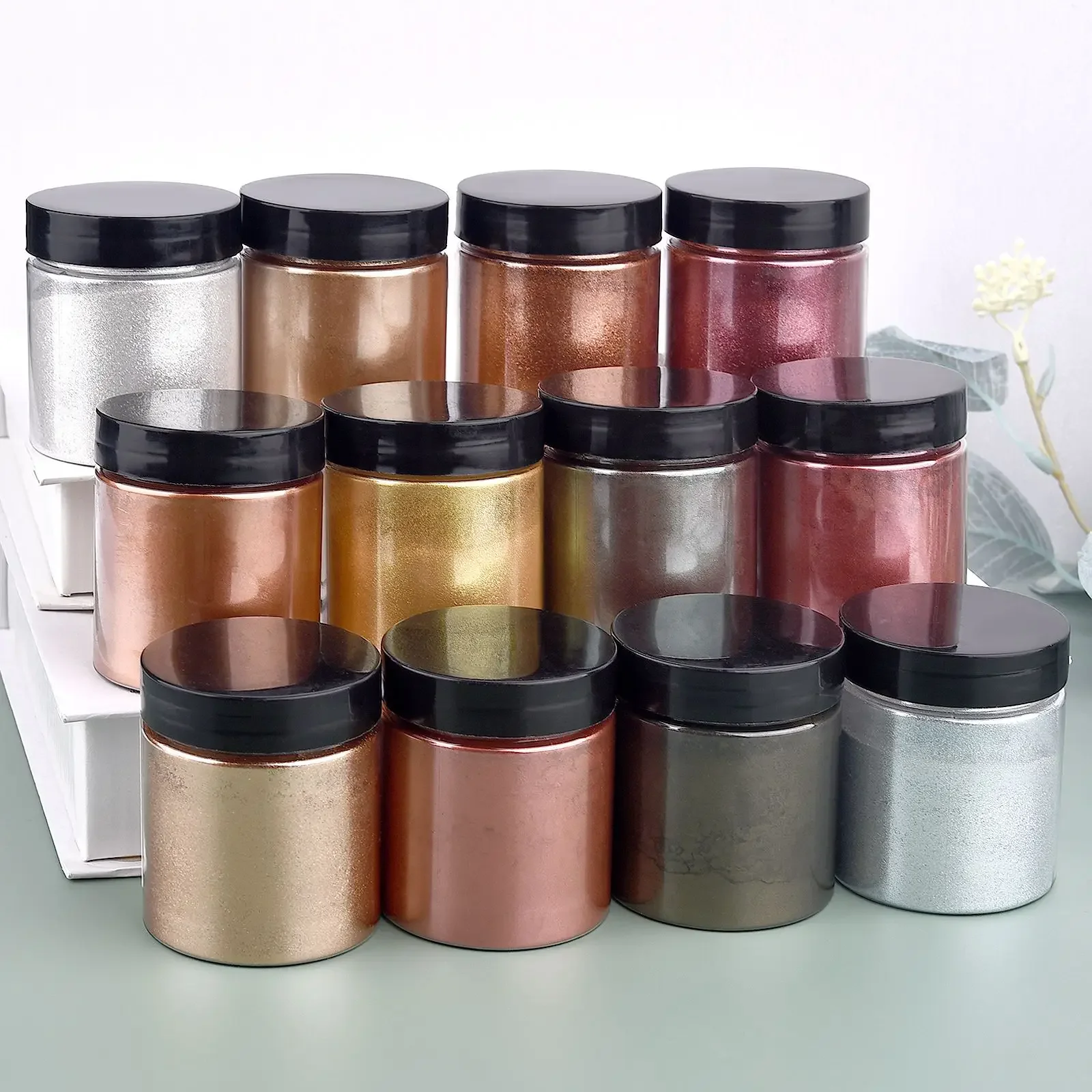 50g/garrafa metálica glitter e - Resin Pigment Set avaliação e preço