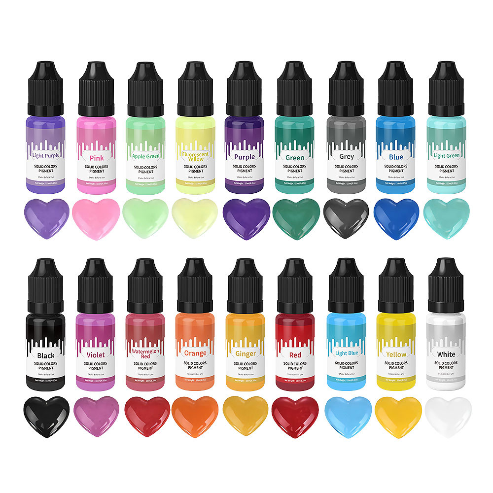 18 cores 10ml macaron sólido p - Resin Pigment Set avaliação e preço