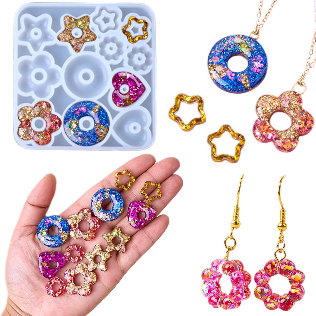 Molde de silicone multifuncion - Resin Craft Ideas avaliação e preço