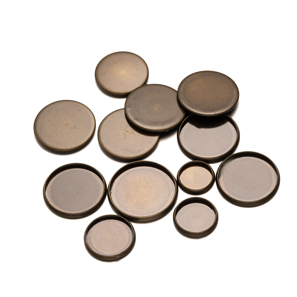 Bandejas redondas planas de br - Bezels Set Pendant avaliação e preço