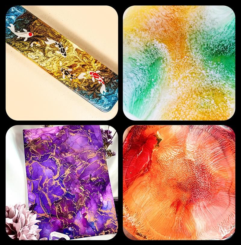 1 conjunto de tinta de arte ál - Resin Dye Alcohol avaliação e preço