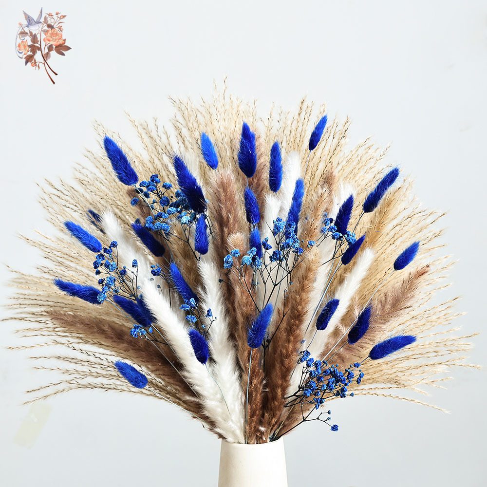 70 haste azul fofo coelho caud - Dried Flower Bulk avaliação e preço