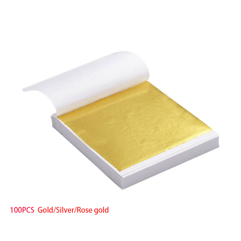 100 pçs arte artesanato design - Gold Foil Flakes avaliação e preço