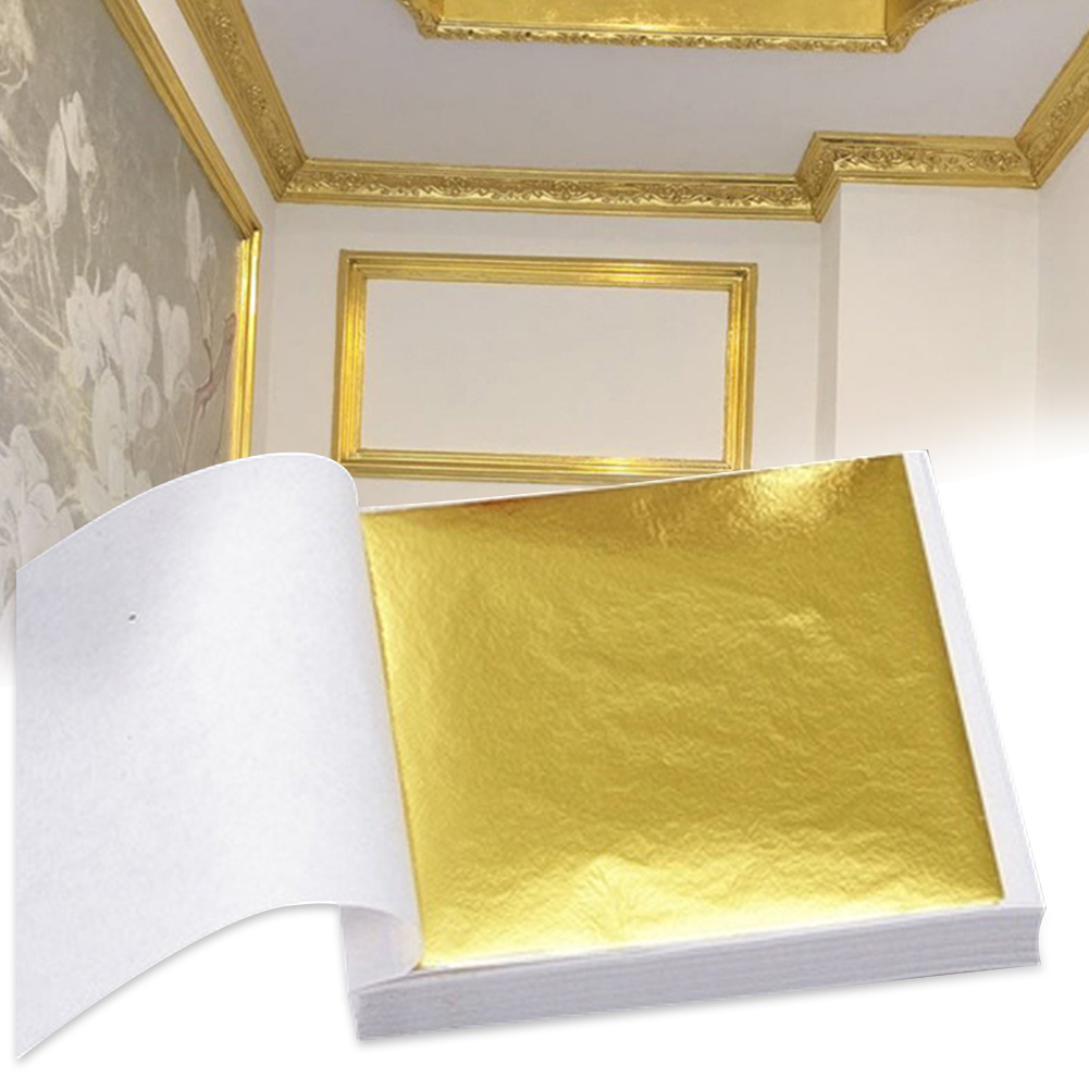 100 pçs arte artesanato design - Gold Foil Flakes avaliação e preço