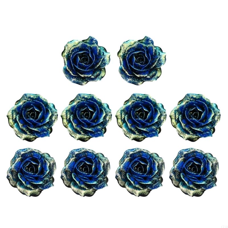 Pacote 10 flores plástico grad - Resin Glitter Pack avaliação e preço