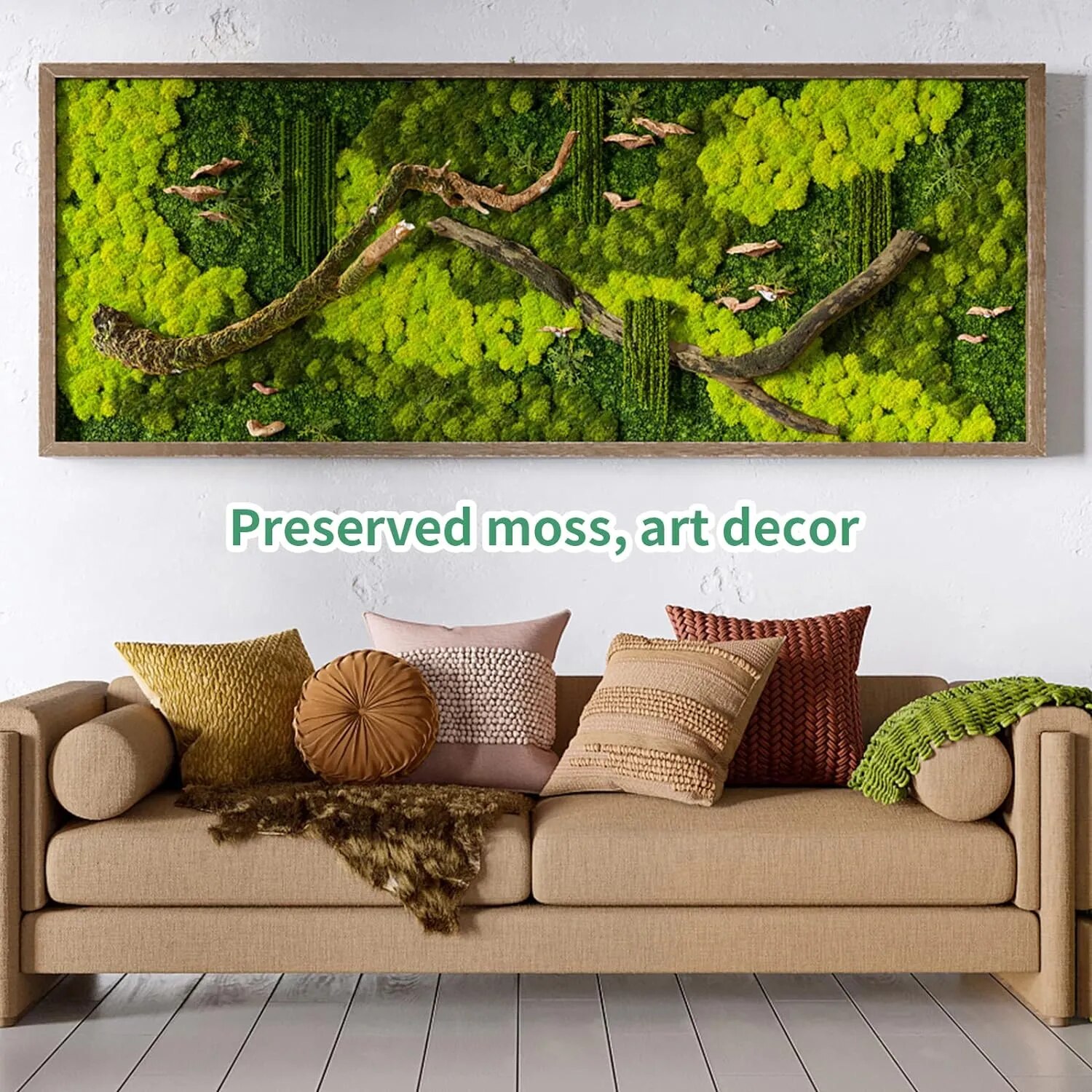 Plantas verdes artificiais vid - Terrarium Moss Art avaliação e preço
