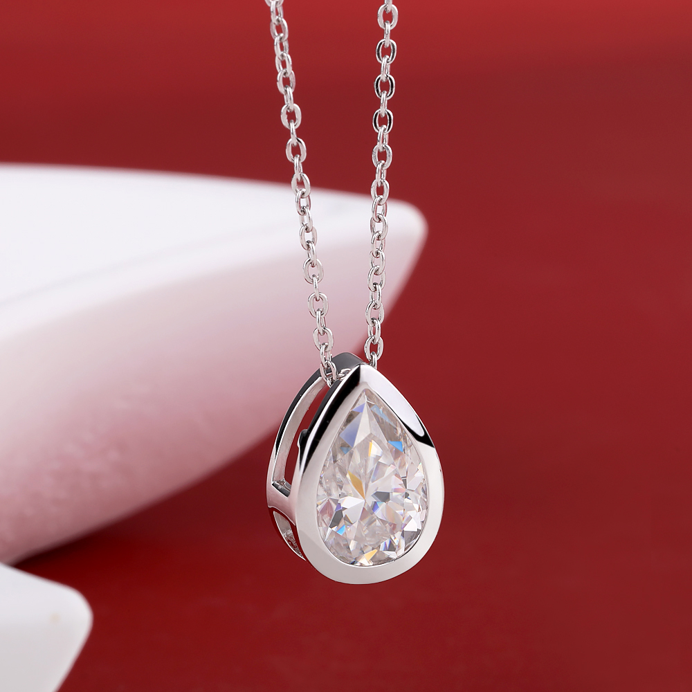 Colar com Pingente de Moissani - Bezels Set Pendant avaliação e preço