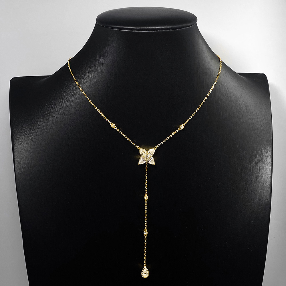 Colar Pingente Lariat de Moiss - Bezels Set Pendant avaliação e preço