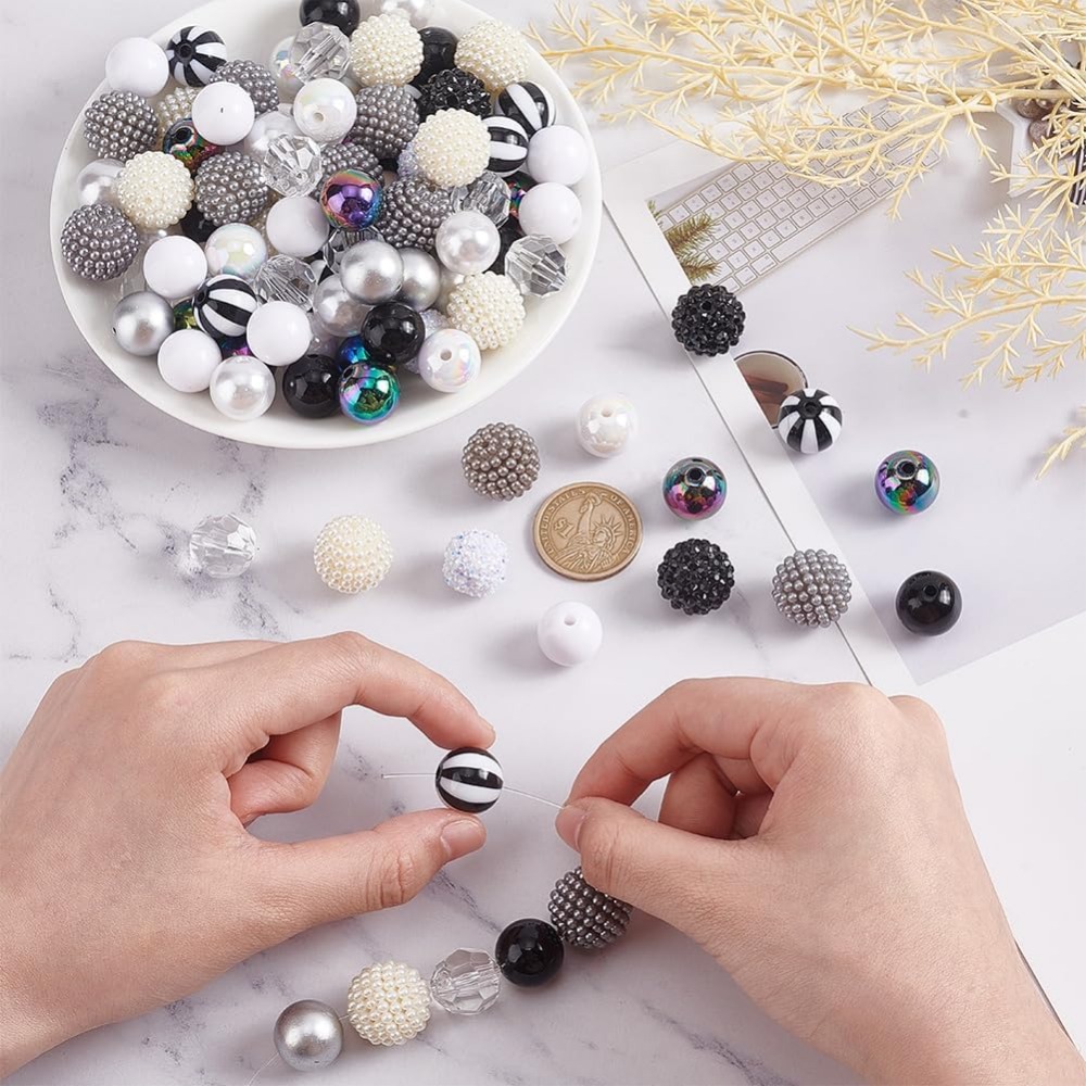 106 peças contas grossas 12 es - Crafting Resin avaliação e preço