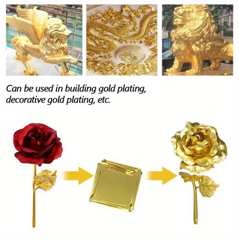 Aomily 9x9cm 100 folhas prátic - Gold Foil Flakes avaliação e preço