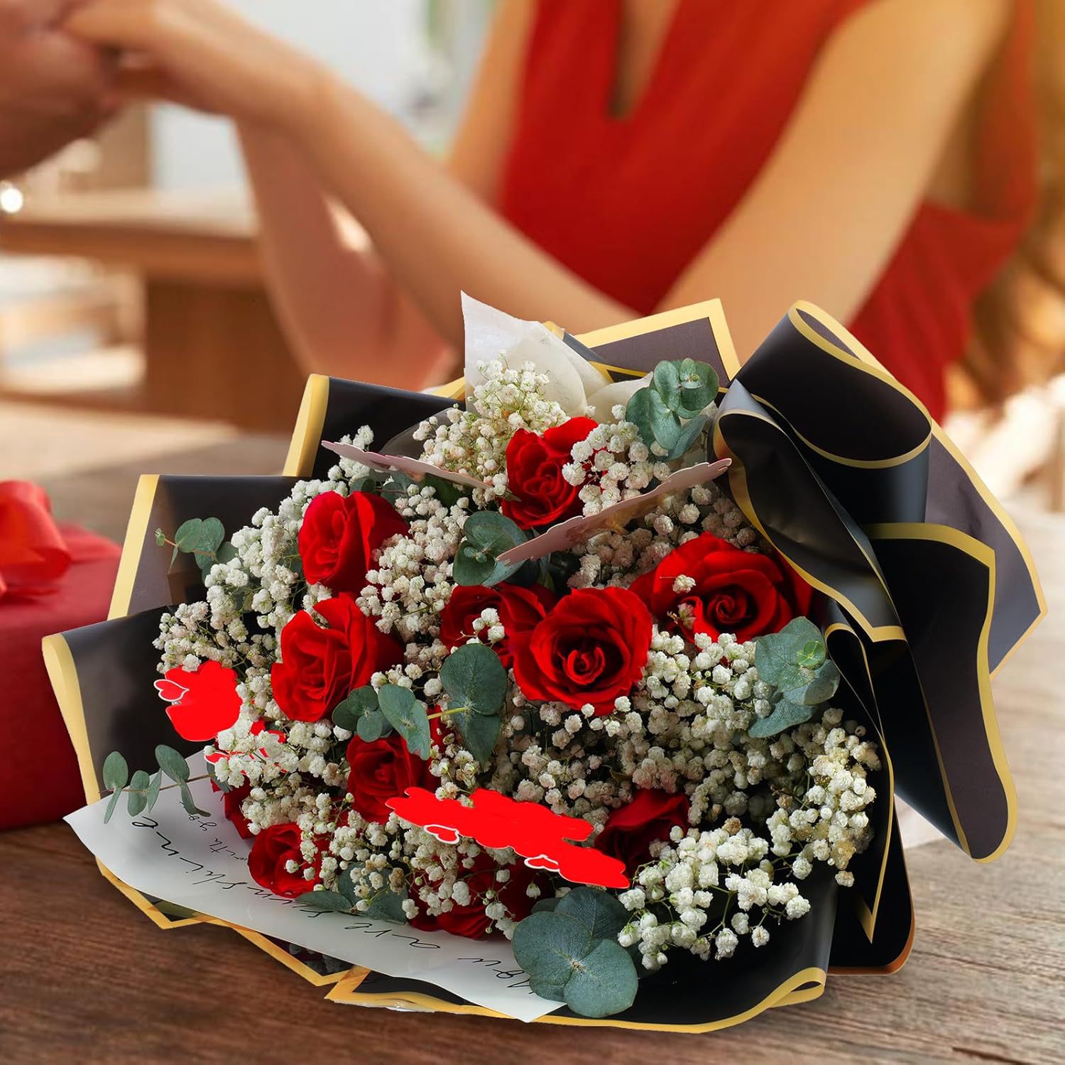 20 Folhas de Papel de Embrulho - Gold Foil Flakes avaliação e preço