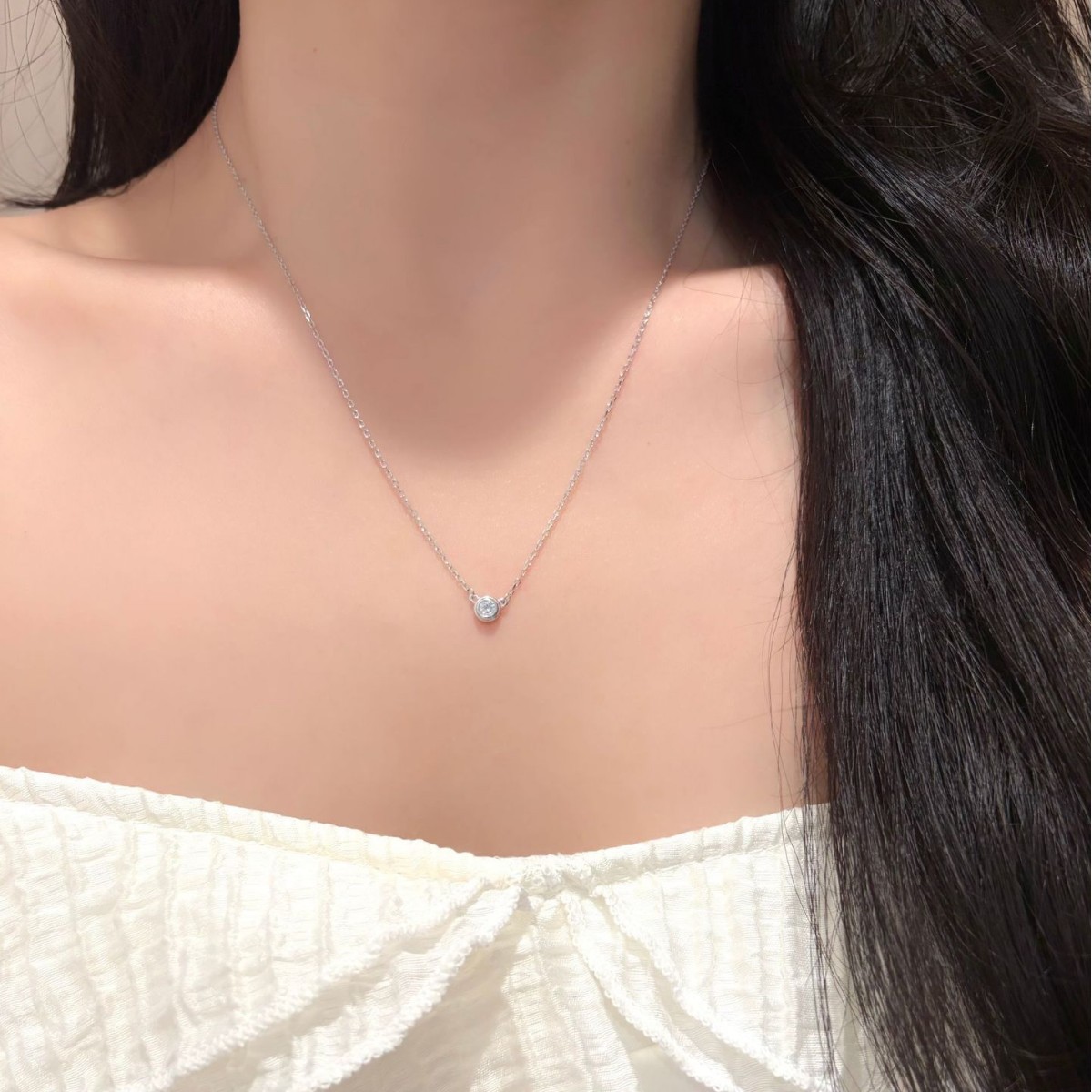 Colar com Pingente de Moissani - Bezels Set Pendant avaliação e preço