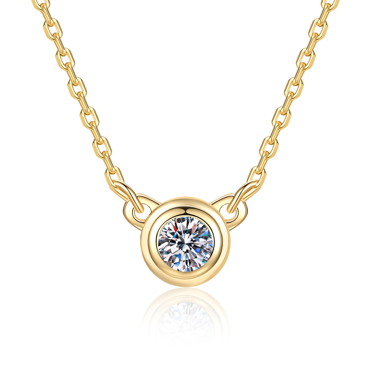 Colar com Pingente de Moissani - Bezels Set Pendant avaliação e preço