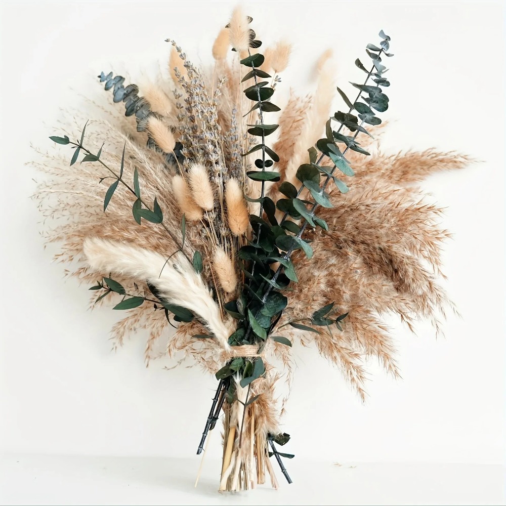 Buquê de flores secas naturais - Dried Flower Bulk avaliação e preço