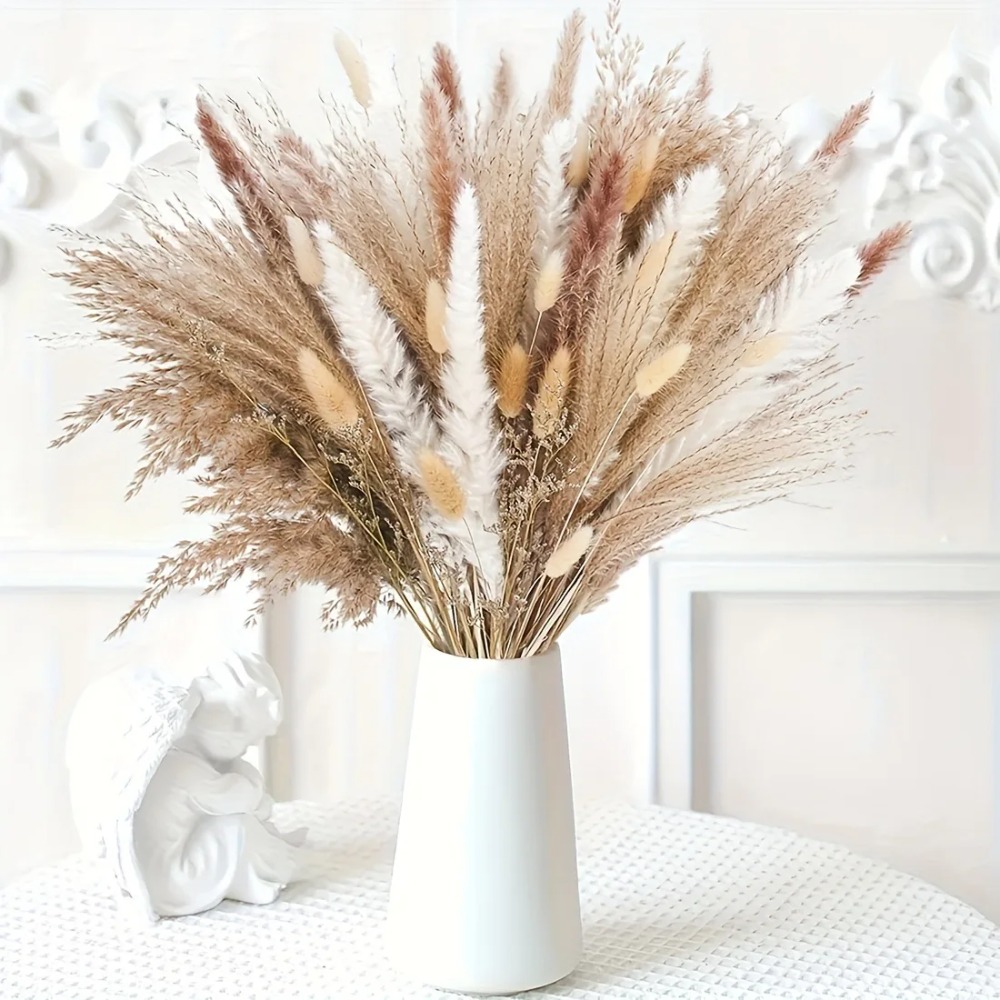 Buquê de flores secas naturais - Dried Flower Bulk avaliação e preço