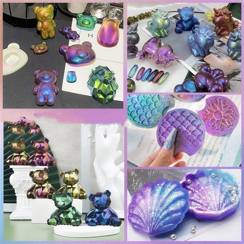 Magia Descolorido Pó Perolado, - Resin Pigment Set avaliação e preço