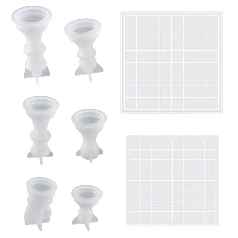 Moldes de Silicone para Xadrez - Resin Craft Kit avaliação e preço