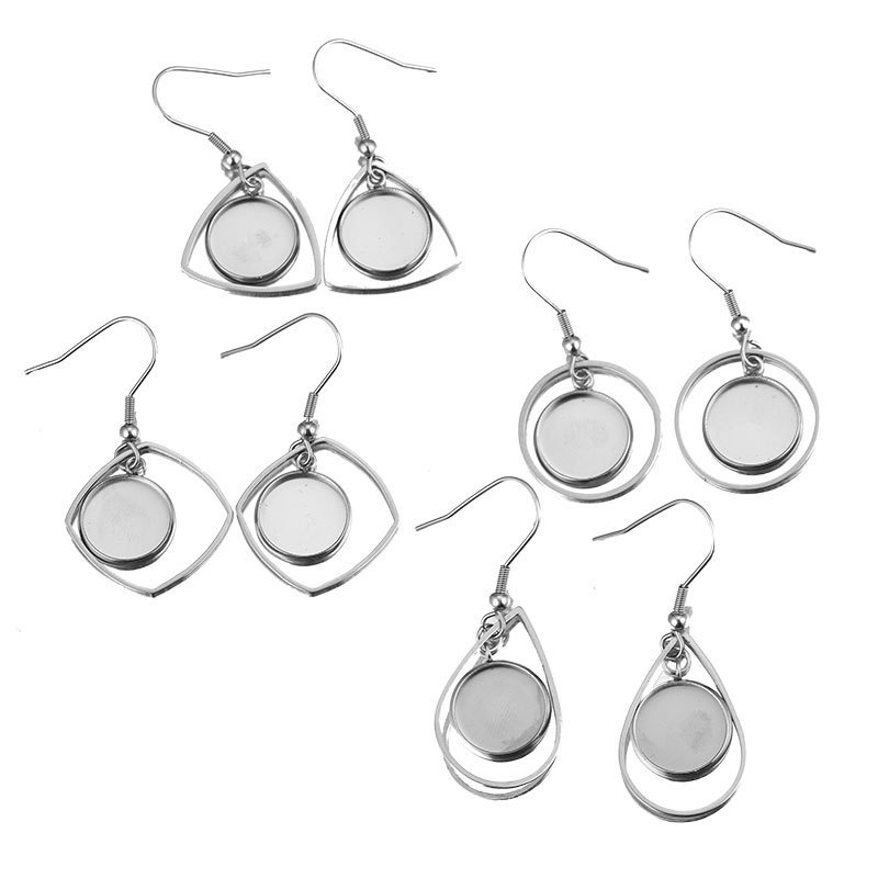 10 peças bandeja de aço inoxid - Bezels Set Pendant avaliação e preço