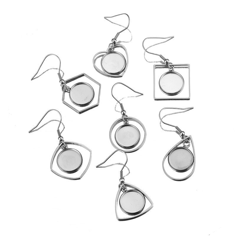 10 peças bandeja de aço inoxid - Bezels Set Pendant avaliação e preço