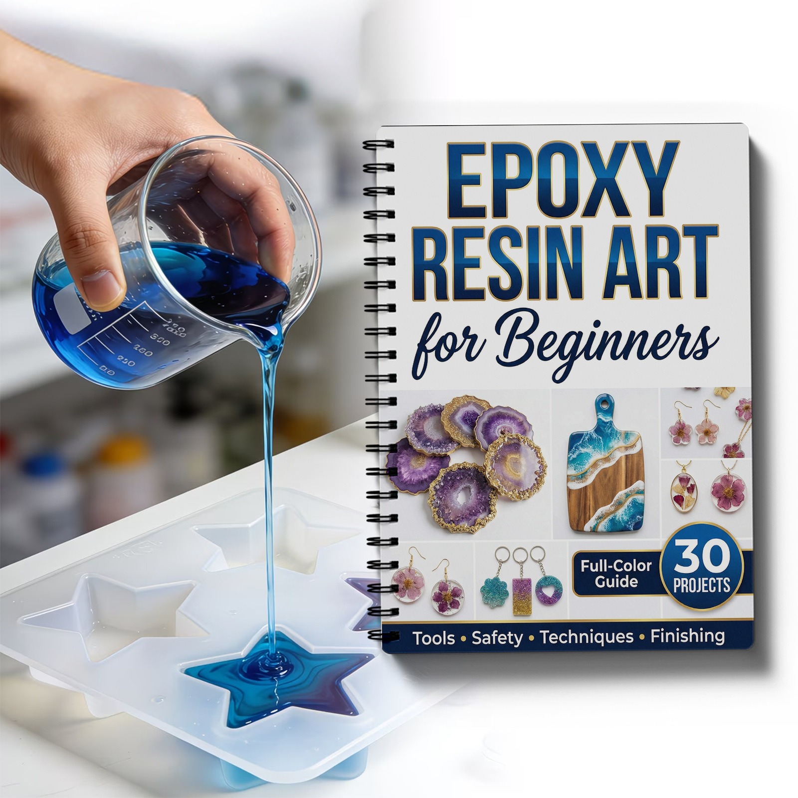 Guia de Arte em Resina Epóxi:  - Resin Craft For Beginners avaliação e preço