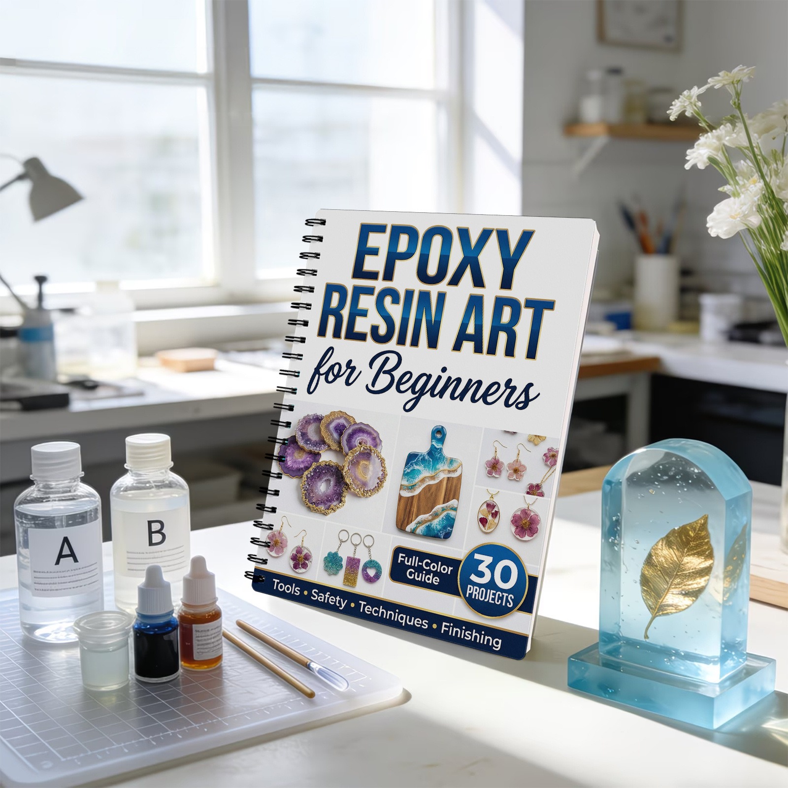 Guia de Arte em Resina Epóxi:  - Resin Craft For Beginners avaliação e preço