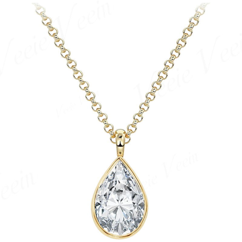 Colar com Pingente de Moissani - Bezels Set Pendant avaliação e preço