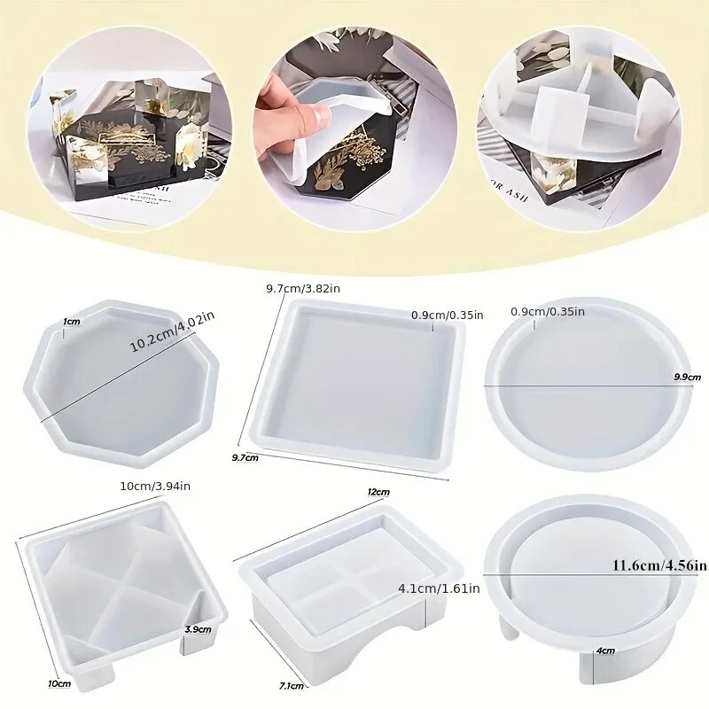 Conjunto de moldes de resina d - Gold Foil Flakes avaliação e preço