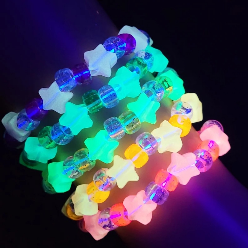 Conjunto de 5 pulseiras Glow s - Resin Glitter Pack avaliação e preço