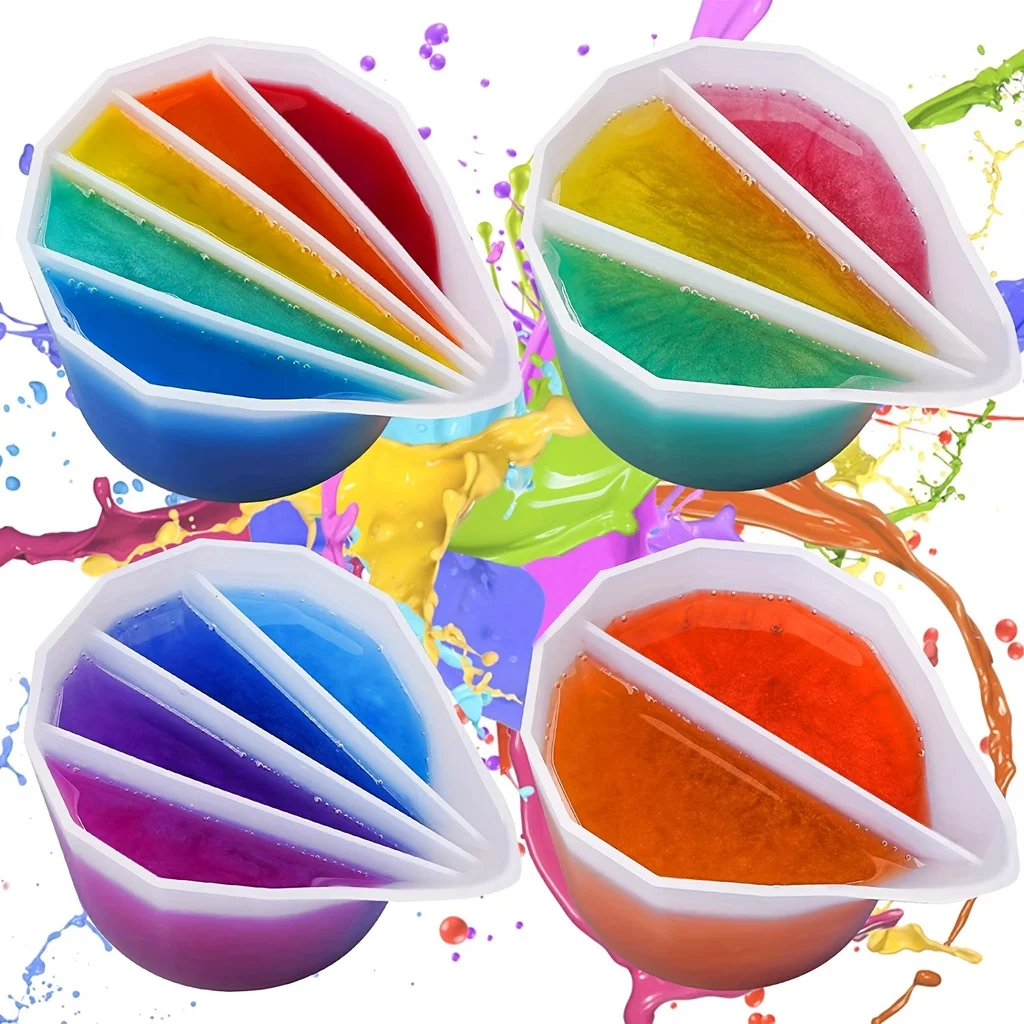 Copo dividido de mistura de co - Mixing Cup Silicone avaliação e preço