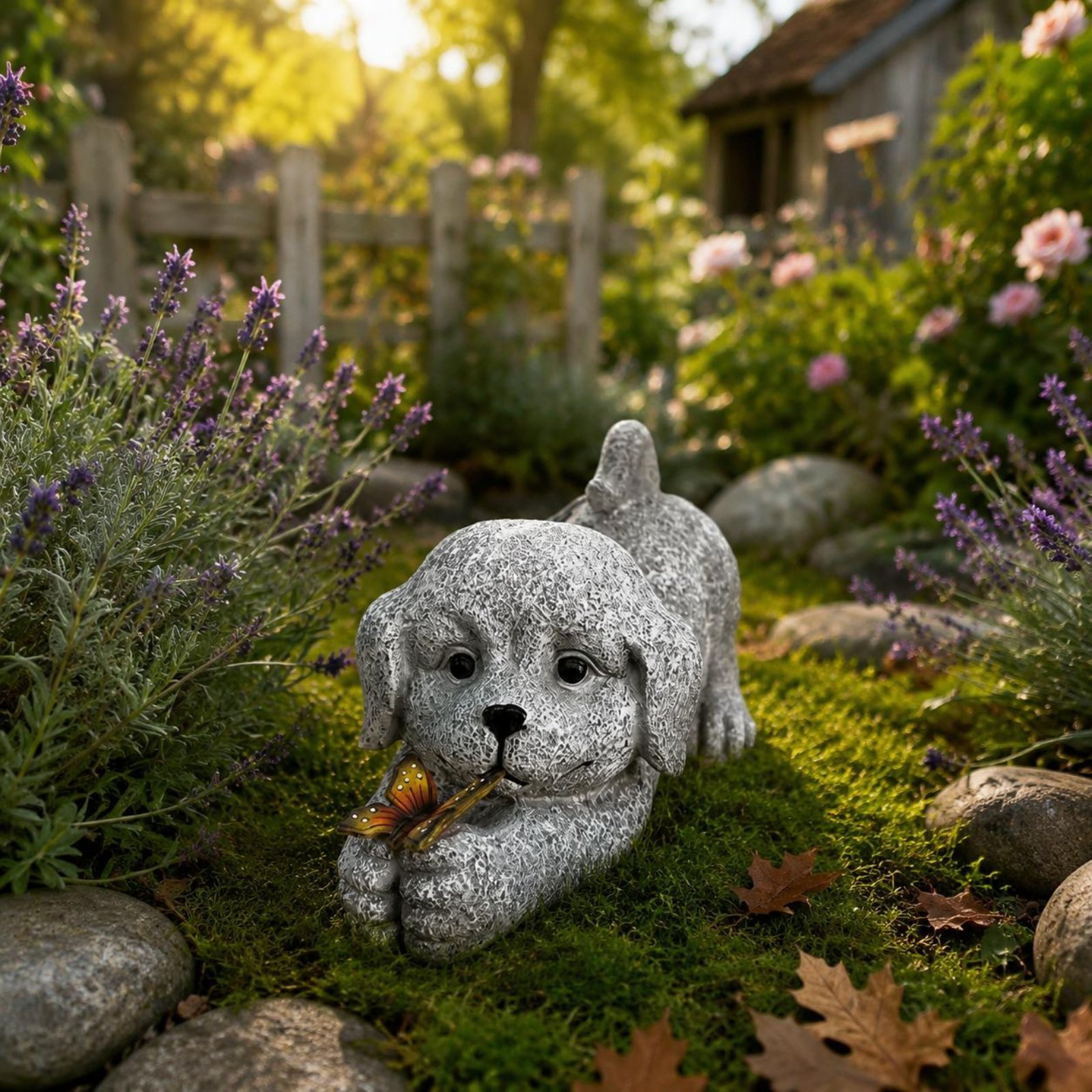 Estátua de Cão Solar em Resina - Crafting Resin avaliação e preço