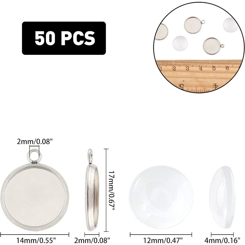 50 conjuntos de pingente caboc - Bezels Set Pendant avaliação e preço
